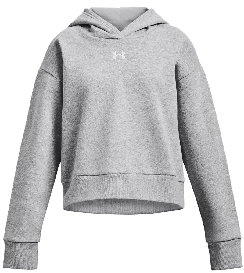 Felpe con cappuccio Under Armour UA Rival Fleece Crop Hoodie-GRY