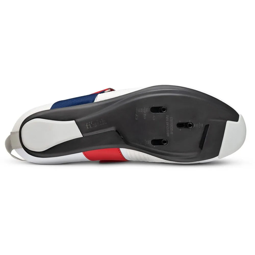 Fizik Hydra Aeroweave Carbon Bianco Rosso Blu - Scarpe Ciclismo Uomo