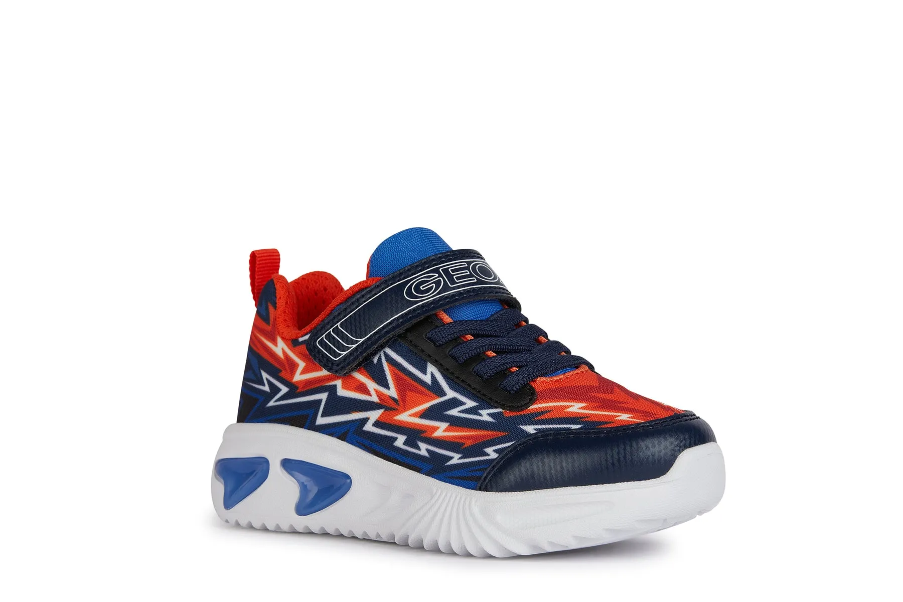 GEOX Sneaker Con Strappo Bambino - J45DZB02ACE NAVY/RED  