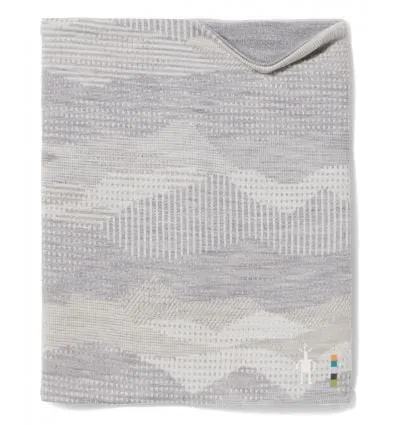 Ghetta per il collo Smartwool Ghetta termica per il collo reversibile in Merino (paesaggio montano grigio chiaro)
