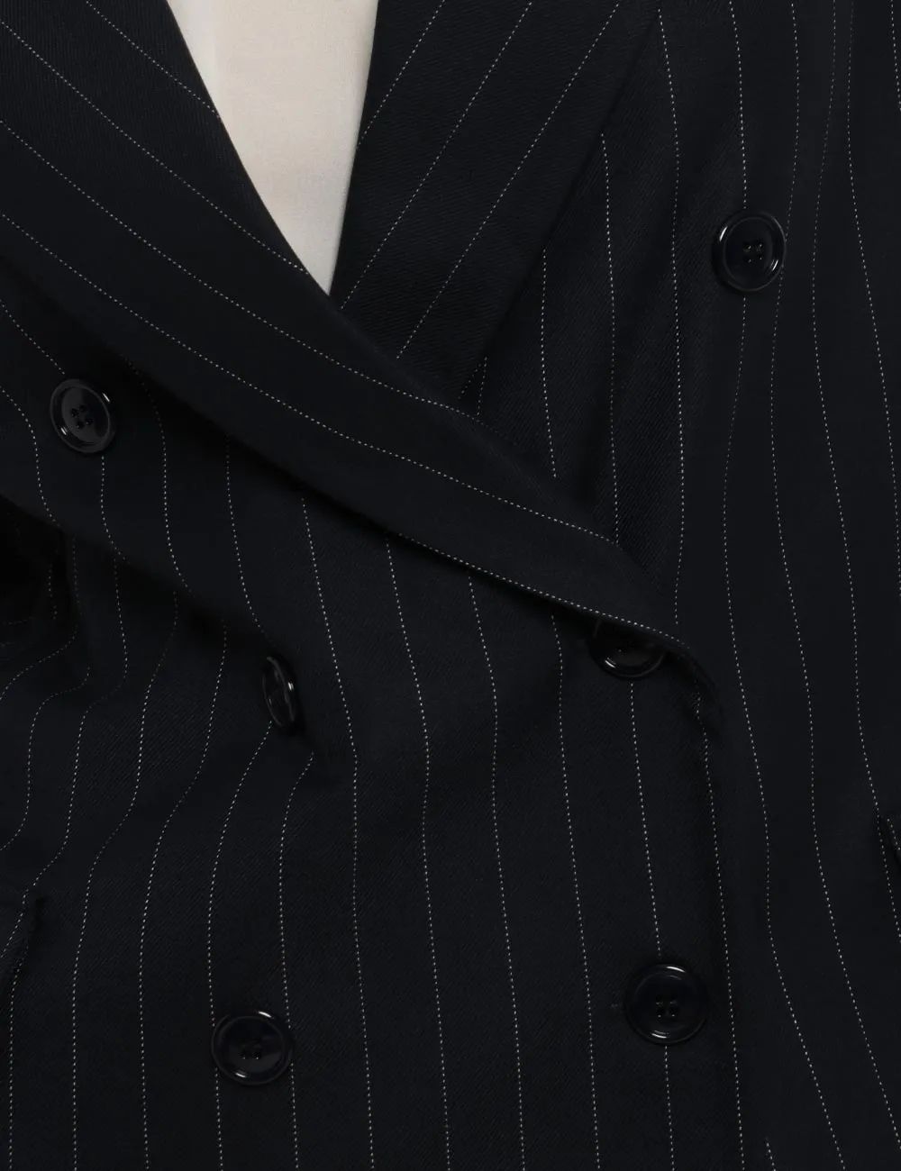 Gilet Vougue blu gessato