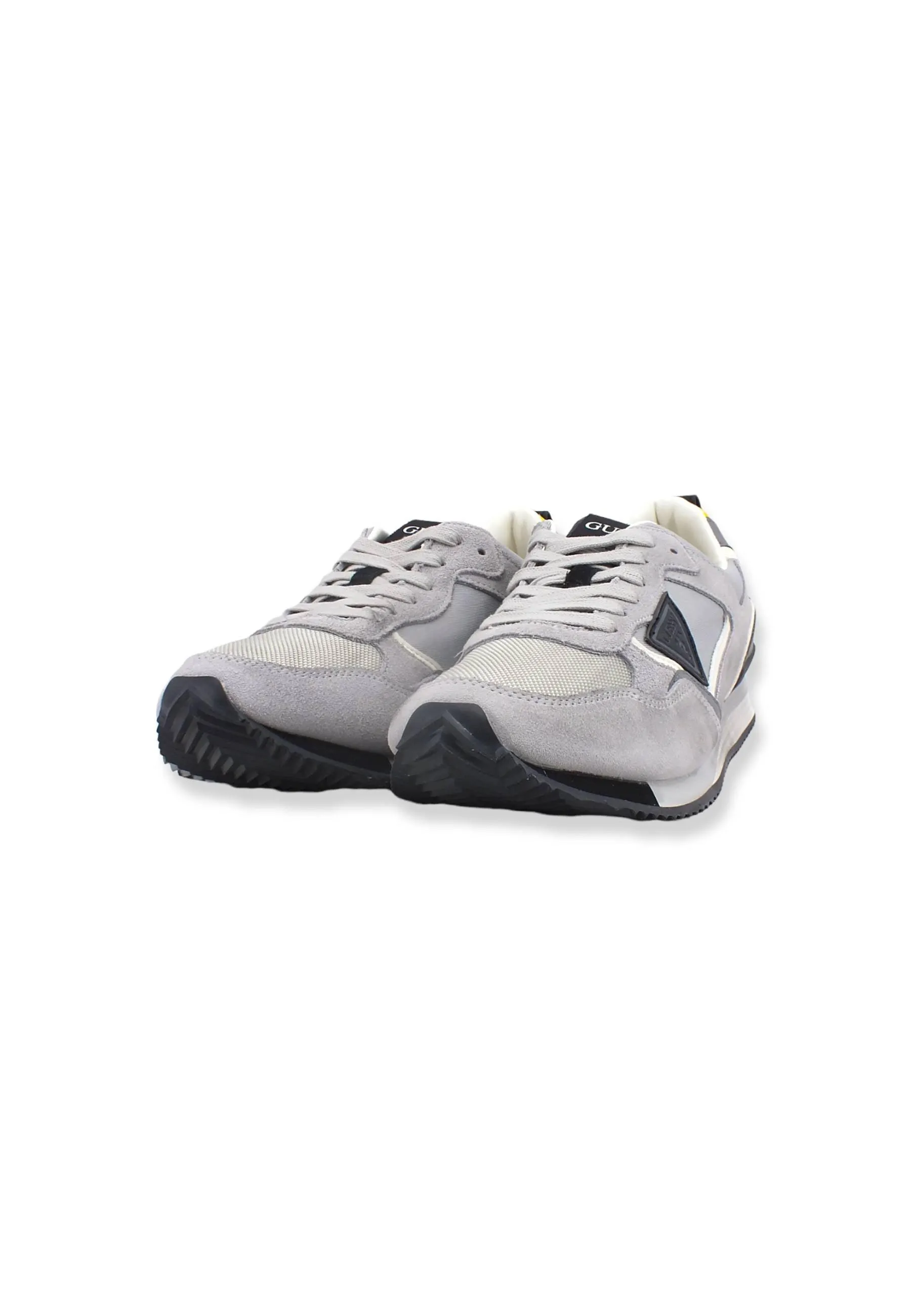 GUESS Sneaker Uomo Running Suede Nylon Light Grey FM6TREFAM12