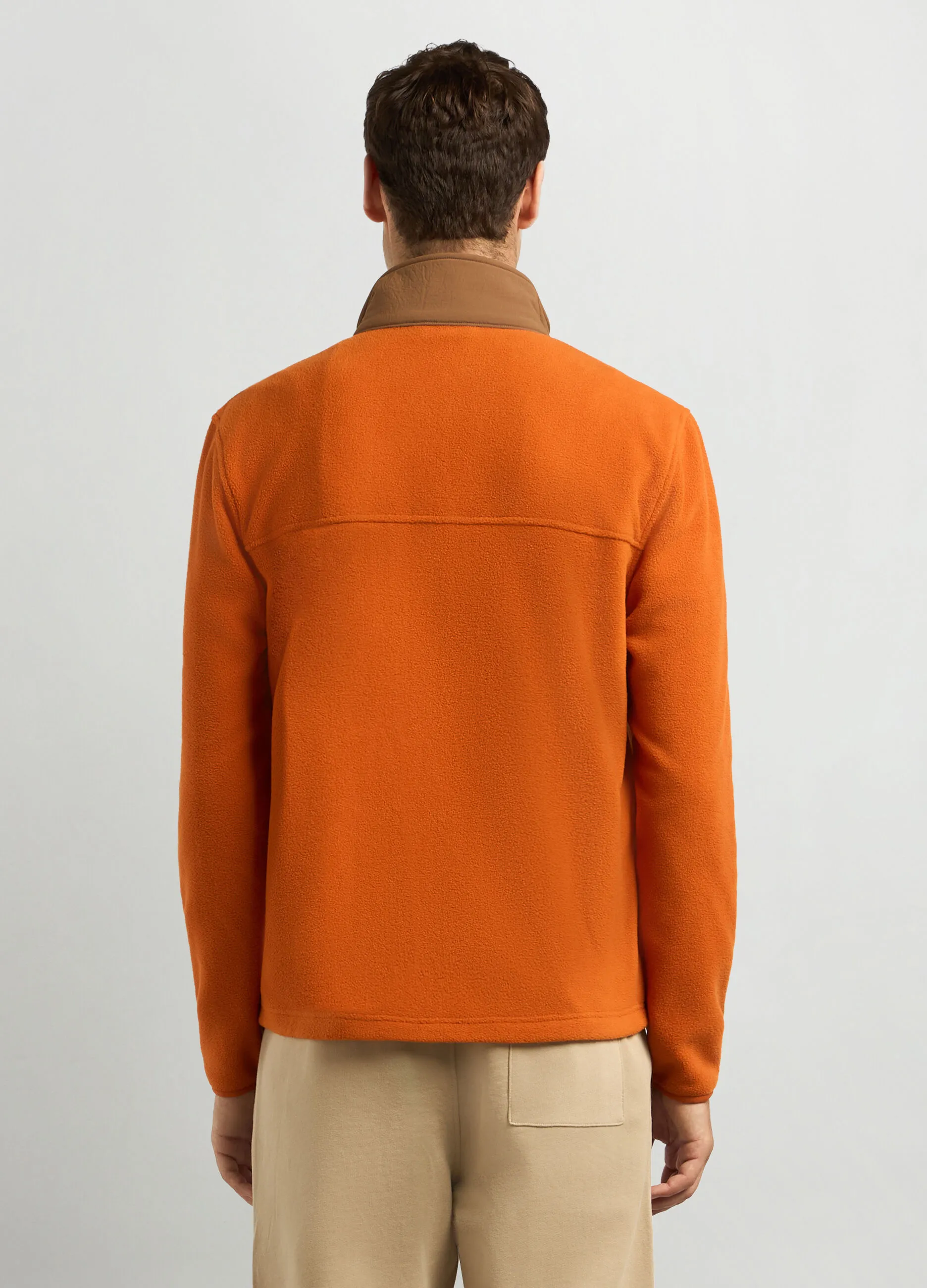 HOLISTIC  Felpa in pile full zip uomo