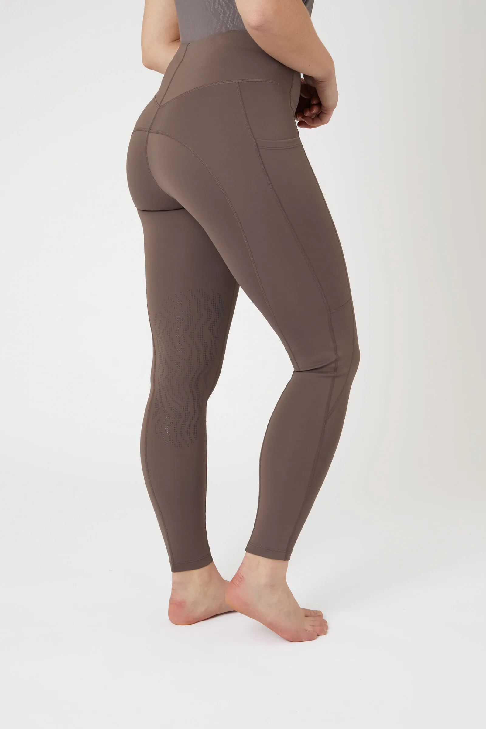 Horze Alyssa Leggins con grip al ginocchio per donna
