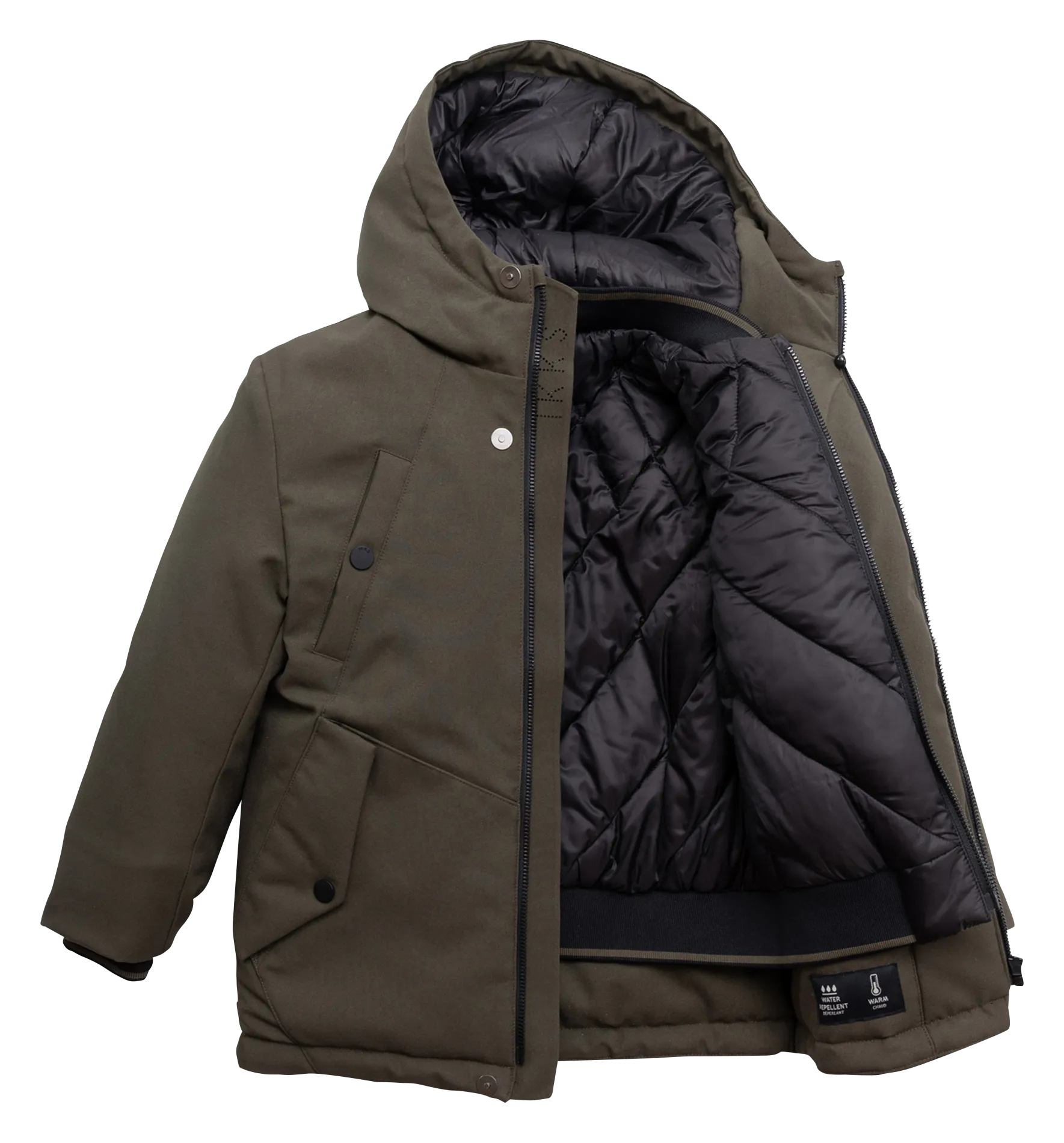  IKKS JUNIOR   Parka due-in-uno trapuntata | Kaki