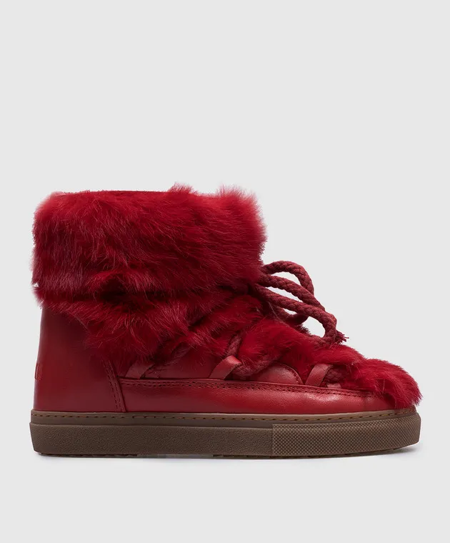Inuikii Scarpe rosse in pelle per bambini 6020243438