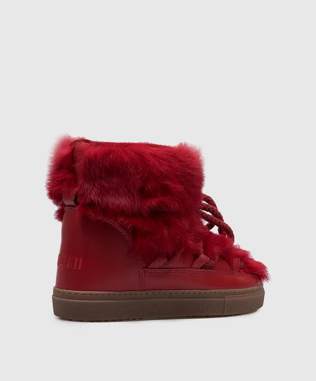 Inuikii Scarpe rosse in pelle per bambini 6020243438