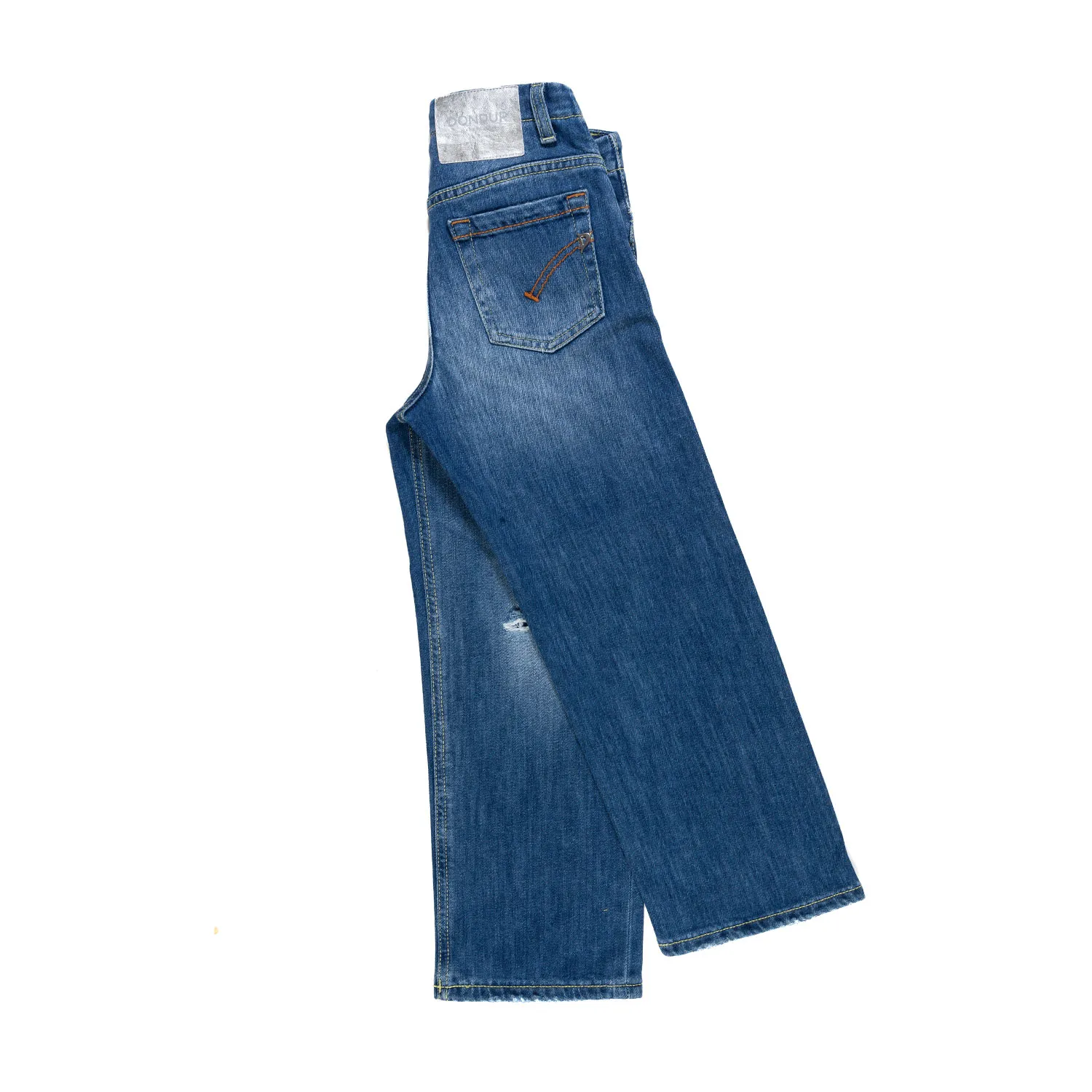 Jeans Blu Medio Con Strappi Bambina E Teenager