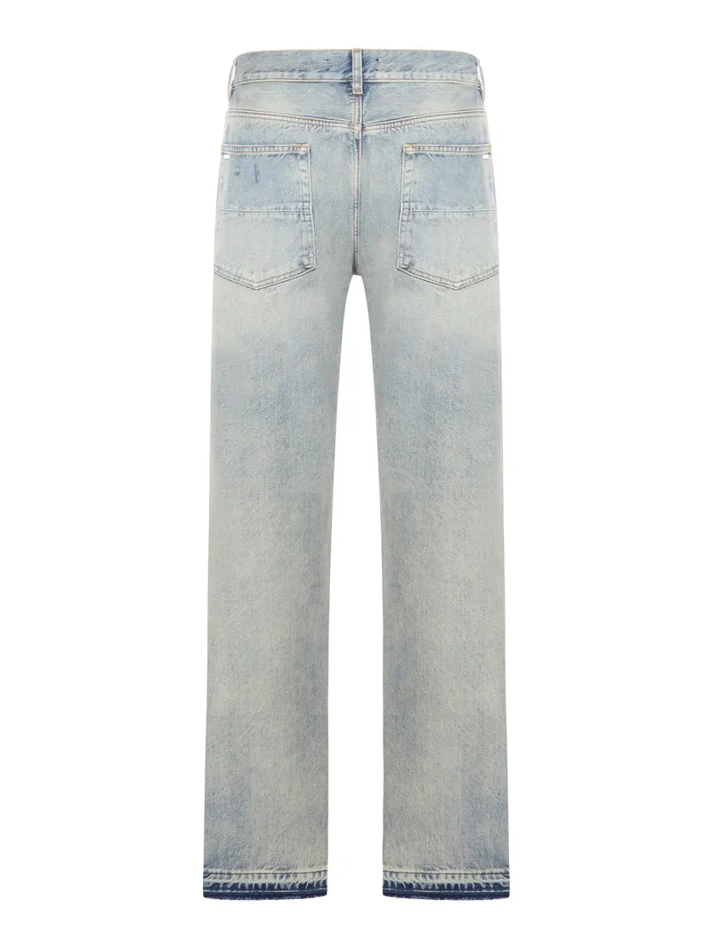 JEANS DRITTI CON ORLO A CONTRASTO