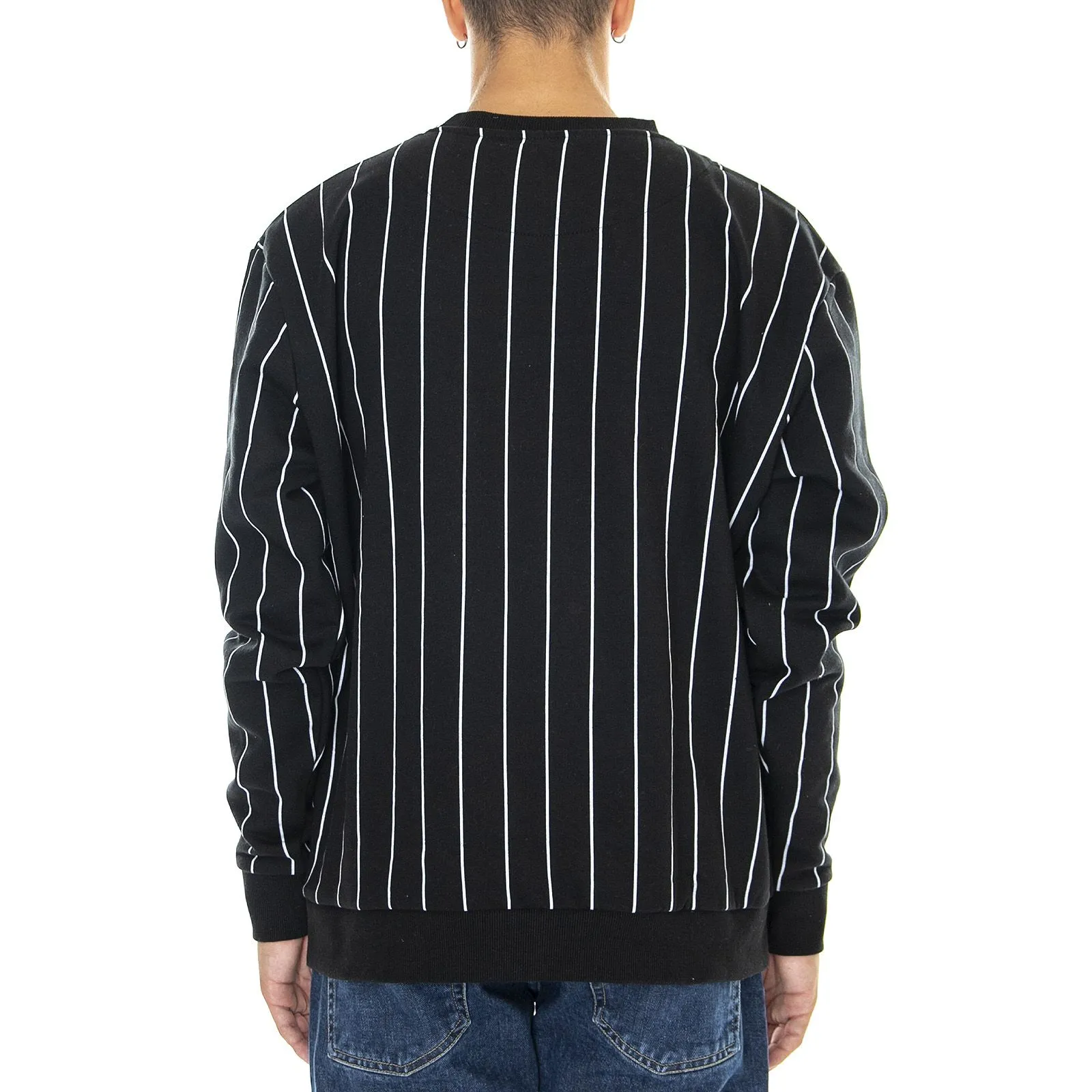 Karl Kani Originals Pinstripe - Felpa Girocollo Uomo Nera    