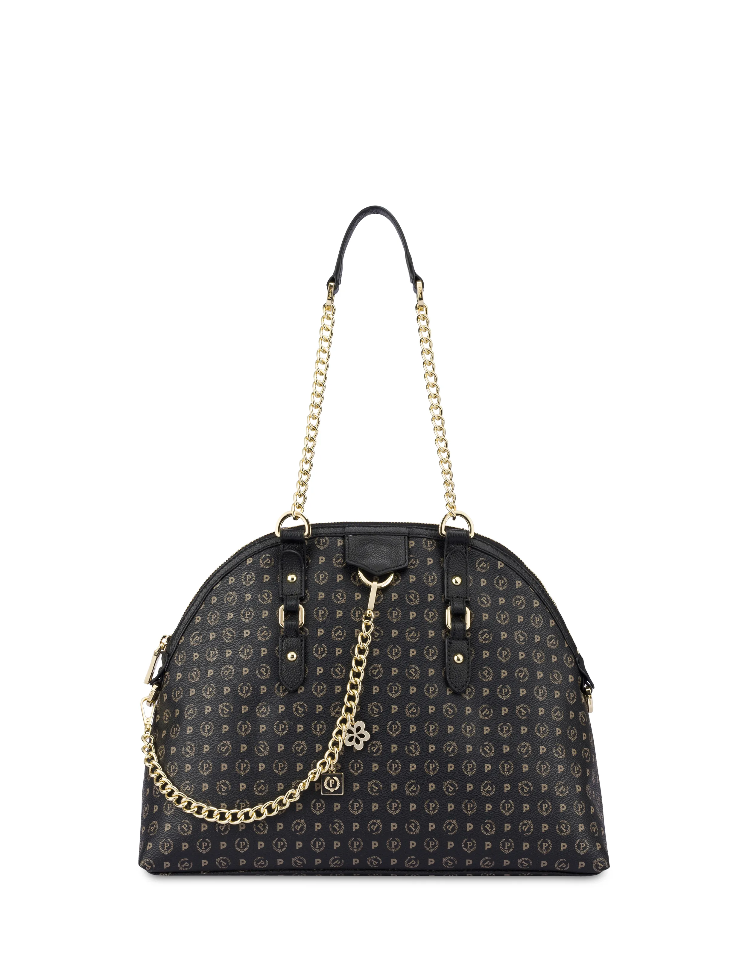     Linea Heritage Borsa A Spalla Heritage Logo Classic Nero/nero