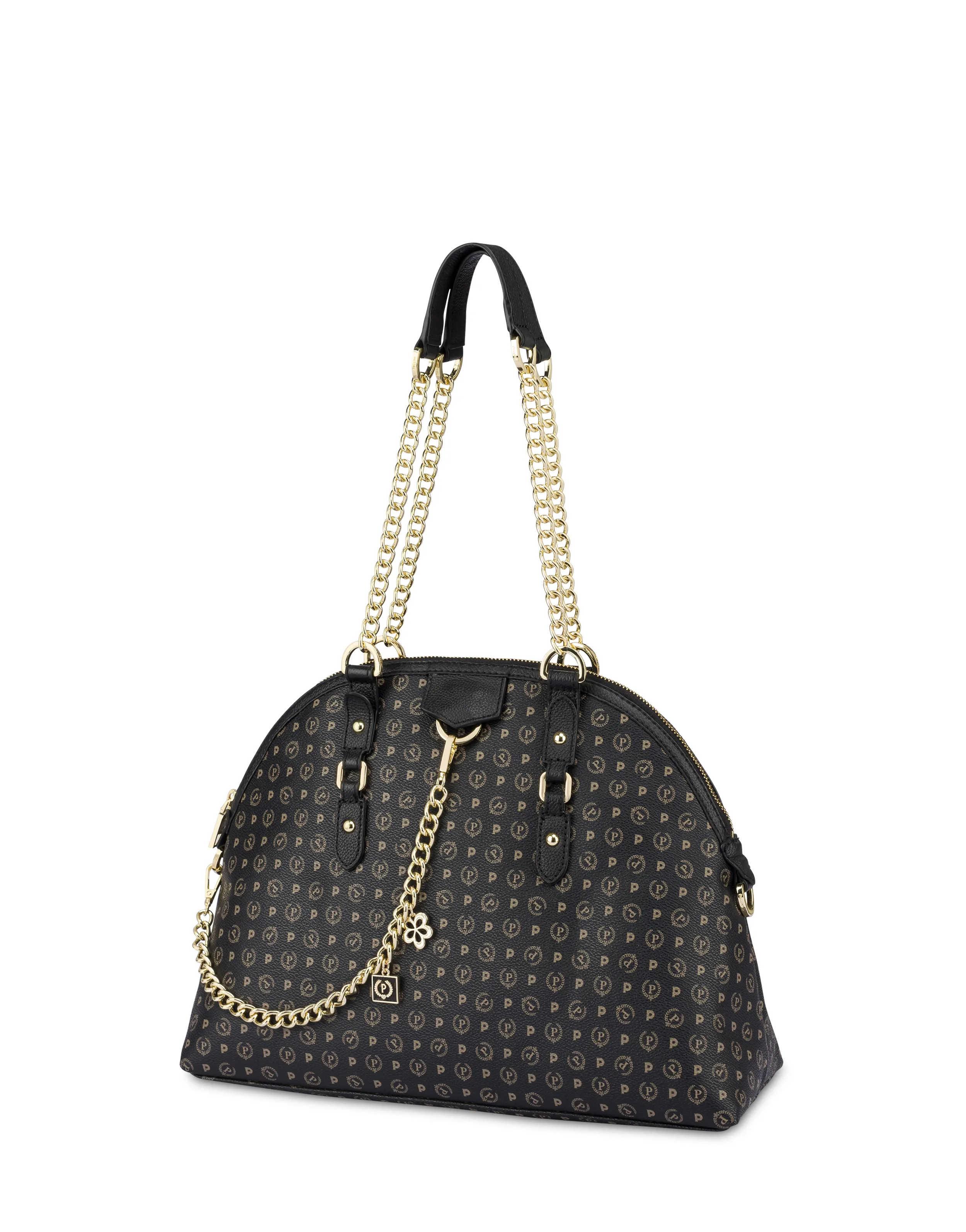     Linea Heritage Borsa A Spalla Heritage Logo Classic Nero/nero