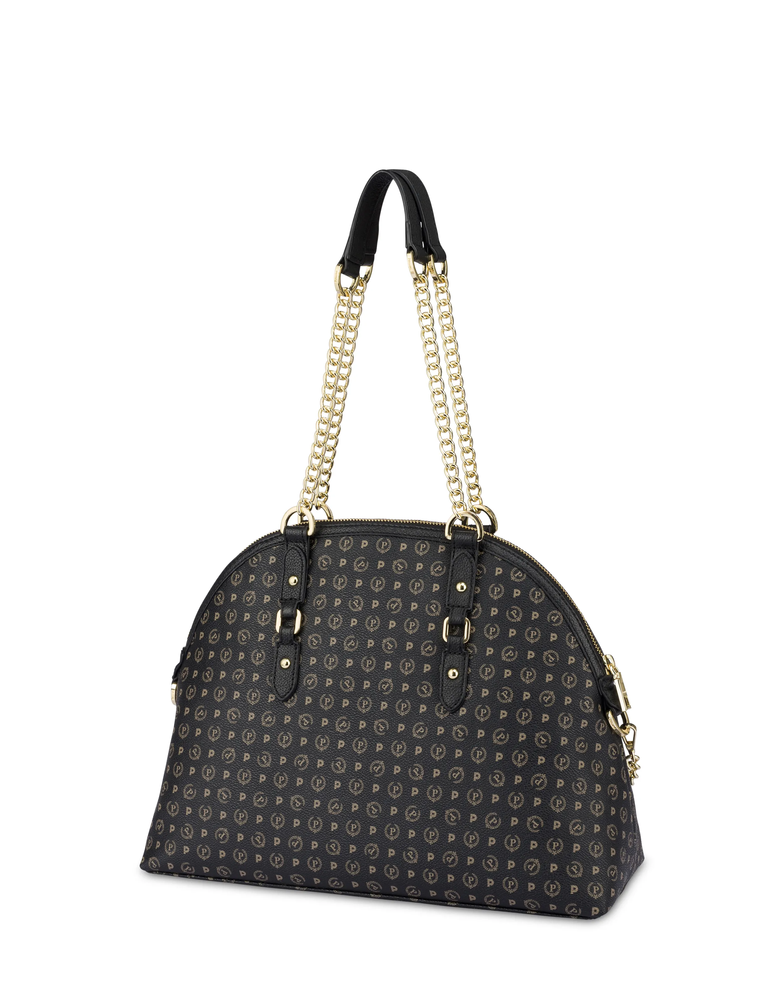     Linea Heritage Borsa A Spalla Heritage Logo Classic Nero/nero