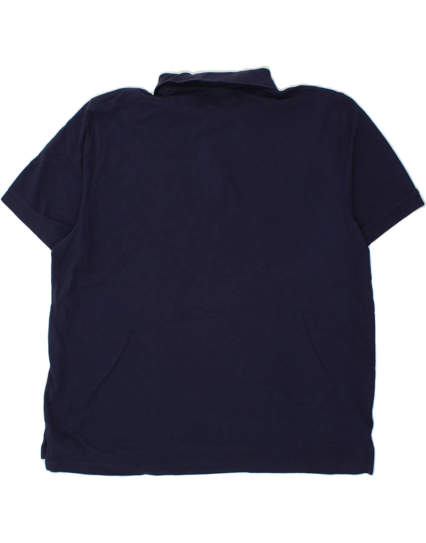 L.L.BEAN Mens Polo Shirt 2XL Navy Blue Cotton