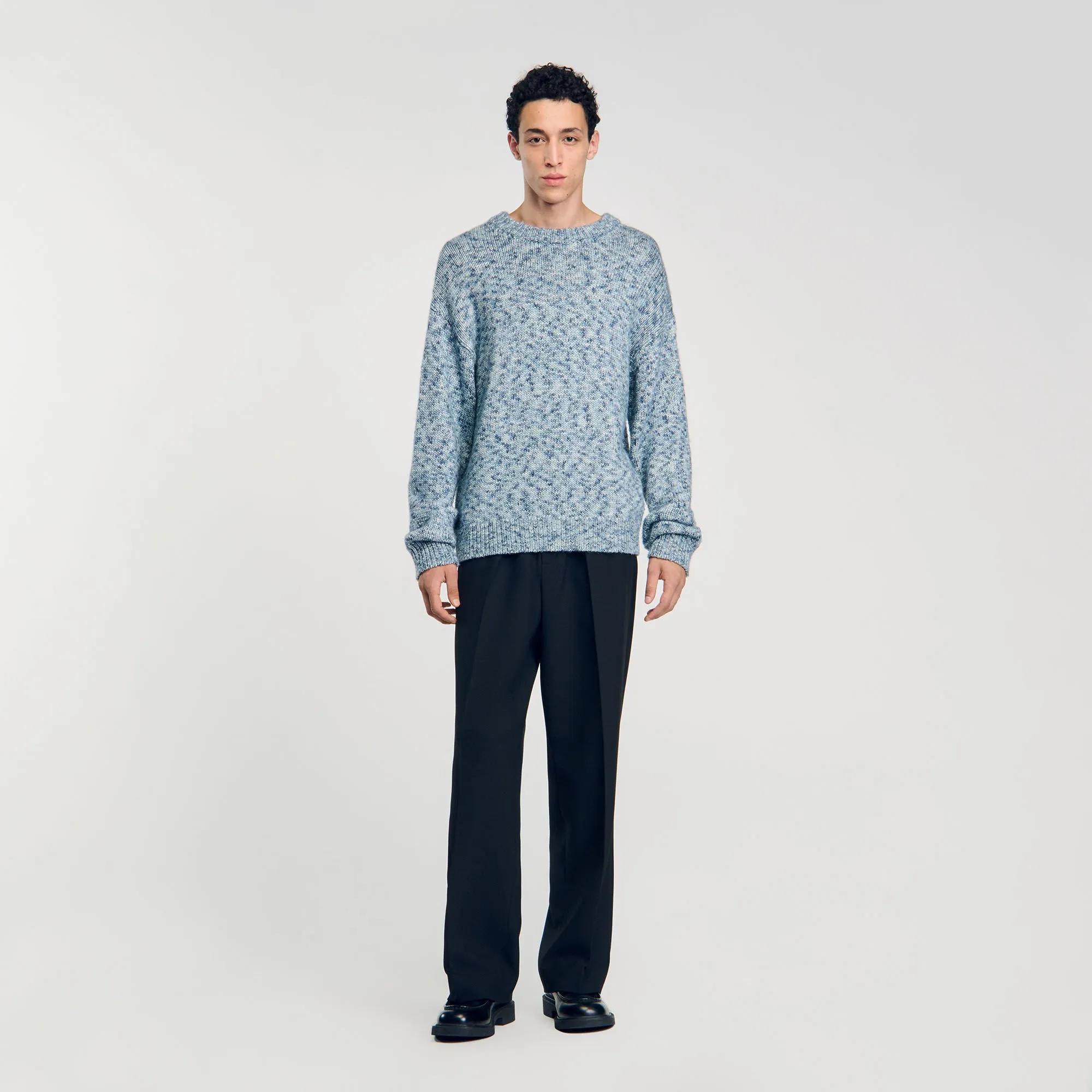 Maglione in maglia mouliné