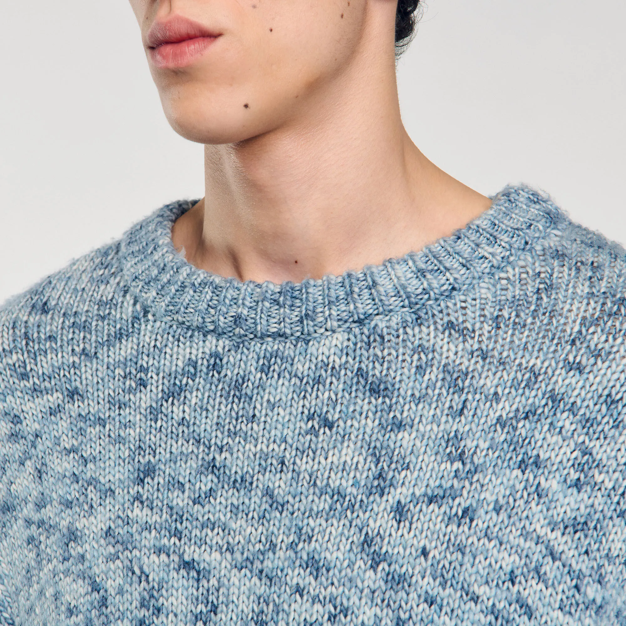 Maglione in maglia mouliné