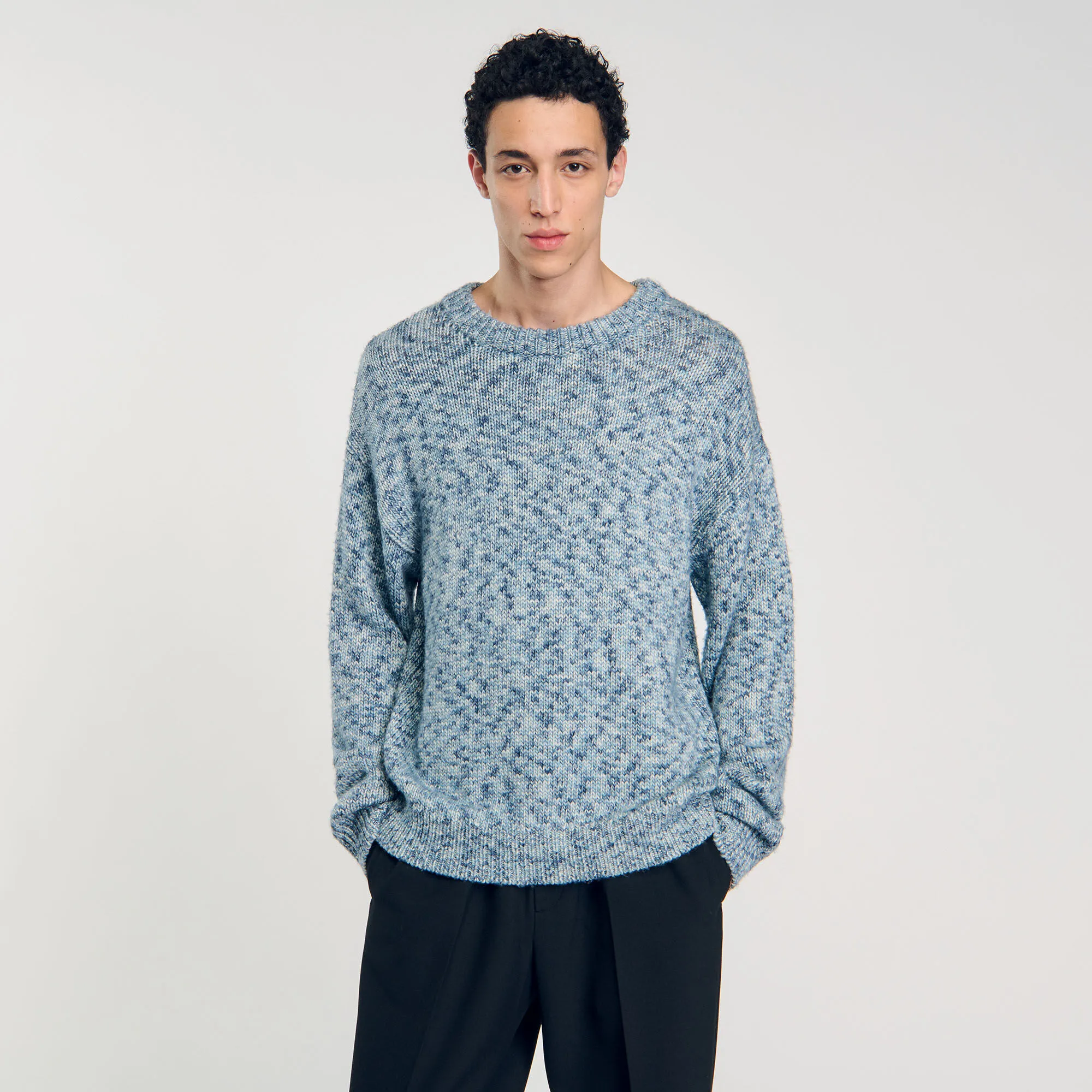 Maglione in maglia mouliné