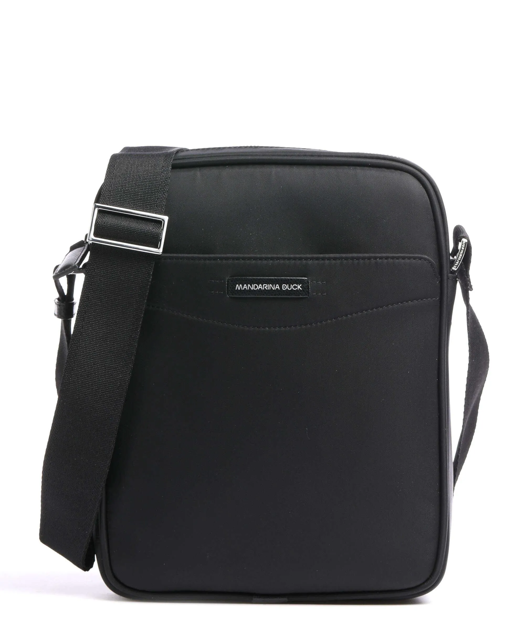  Mandarina Duck Eco Times Borsa a tracolla poliestere riciclato nero  