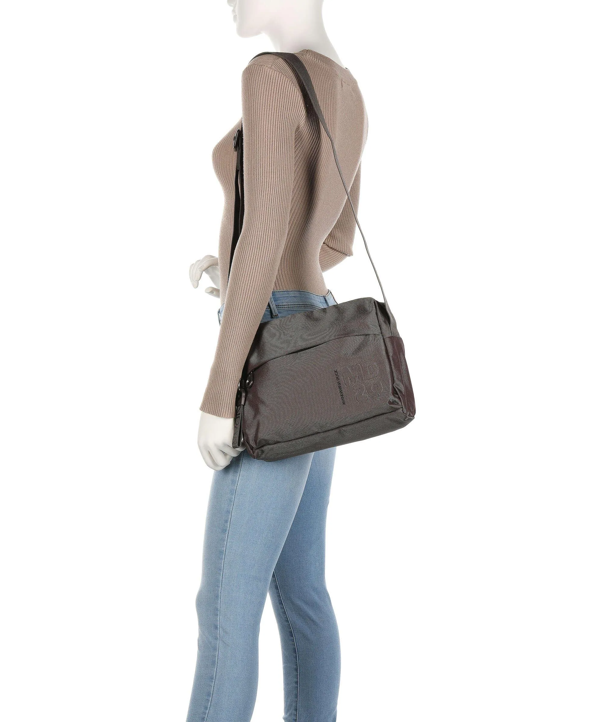  Mandarina Duck MD20 Borsa a spalla poliestere marrone  