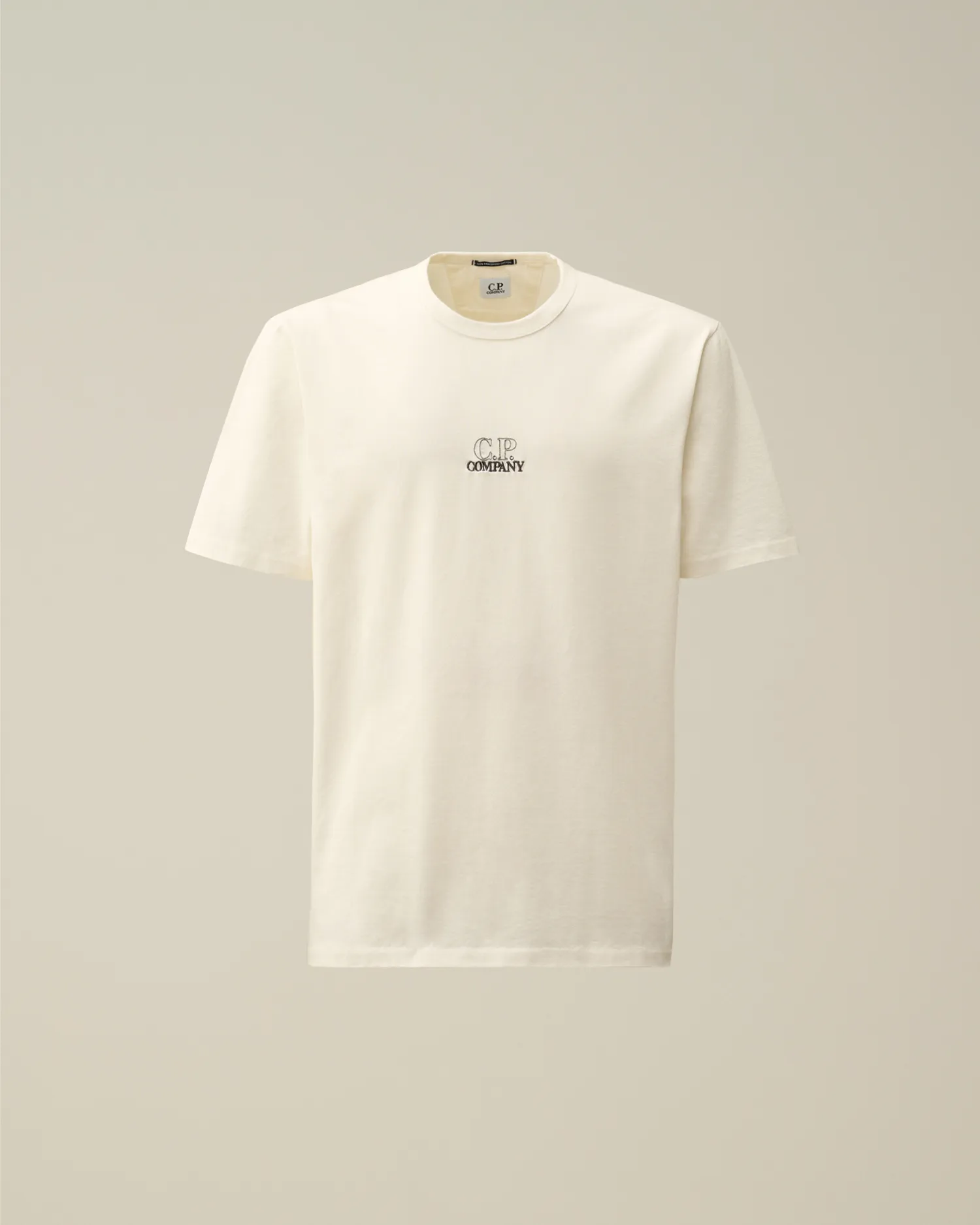 Mercerized 30/2 Jersey Twisted Logo Graphic T-Shirt