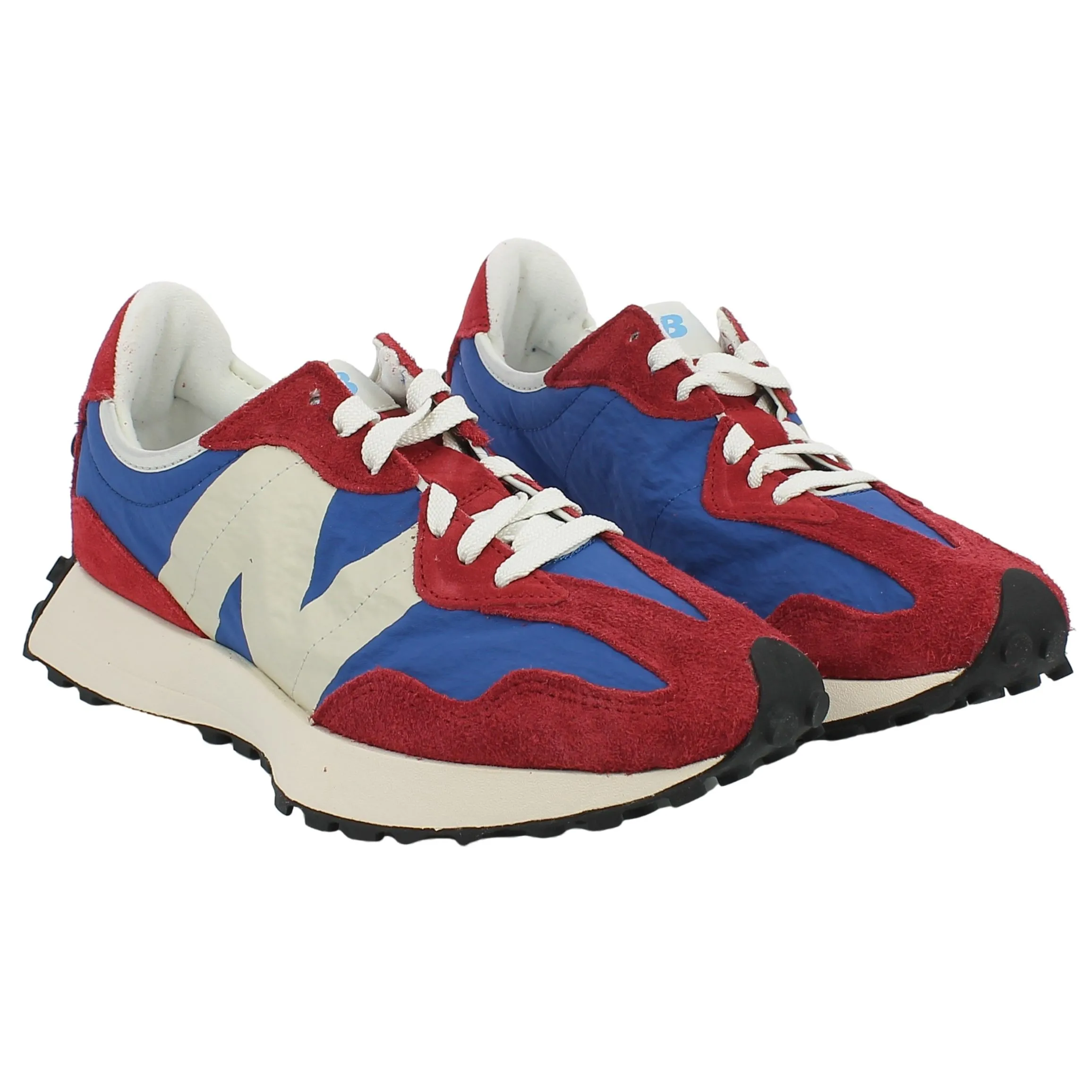 New Balance  Sneaker 327 Vintage Suede Nylon Red Blue 