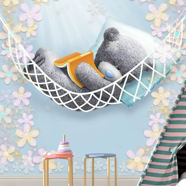 Orso che dorme su un'amaca - FOTOMURALI