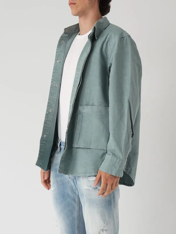 Overshirt uomo Nine in the Morning Liam in cotone Carta Da Zucchero