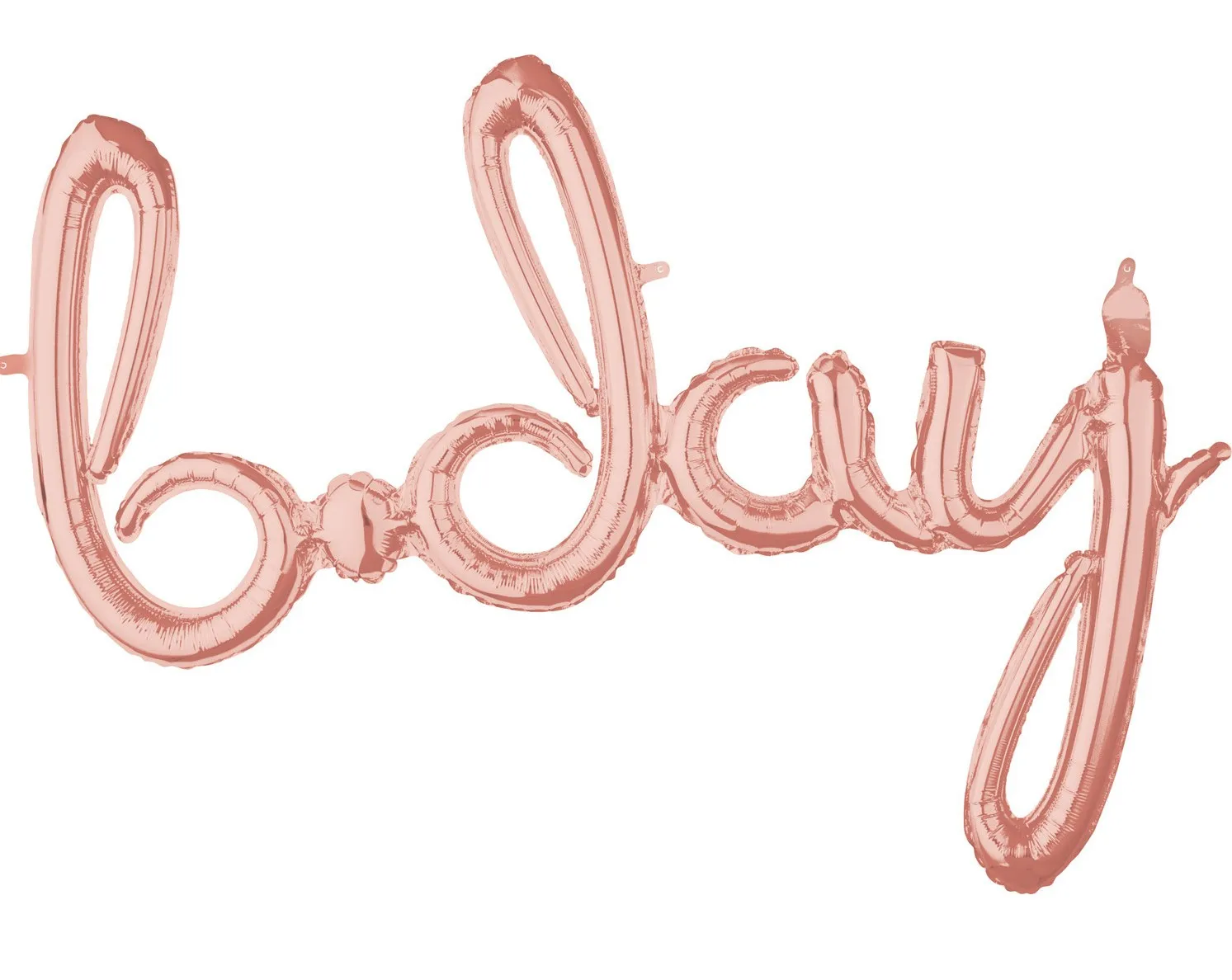 Palloncino foil B-Day in oro rosa 93 x 68 cm