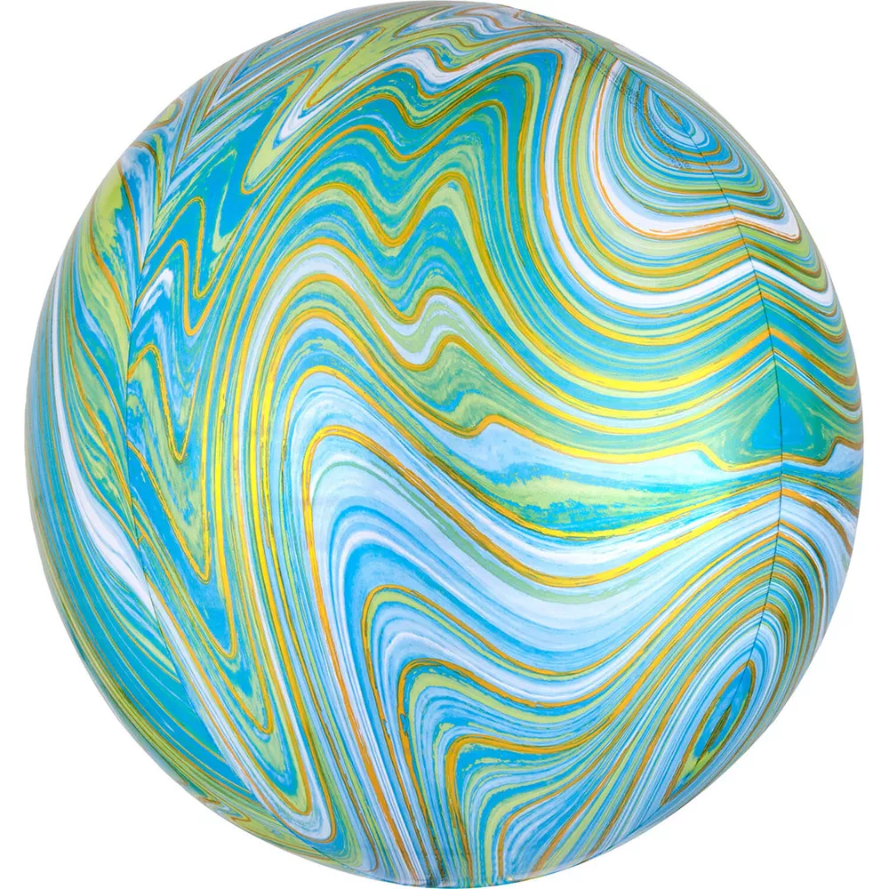 Palloncino foil in lattice Marblez verde