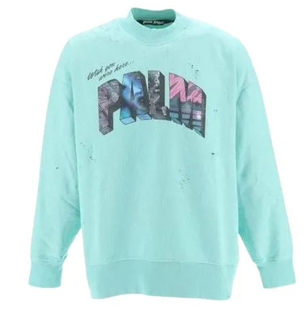 Palm Angels Felpa girocollo PMBA065S23FLE001