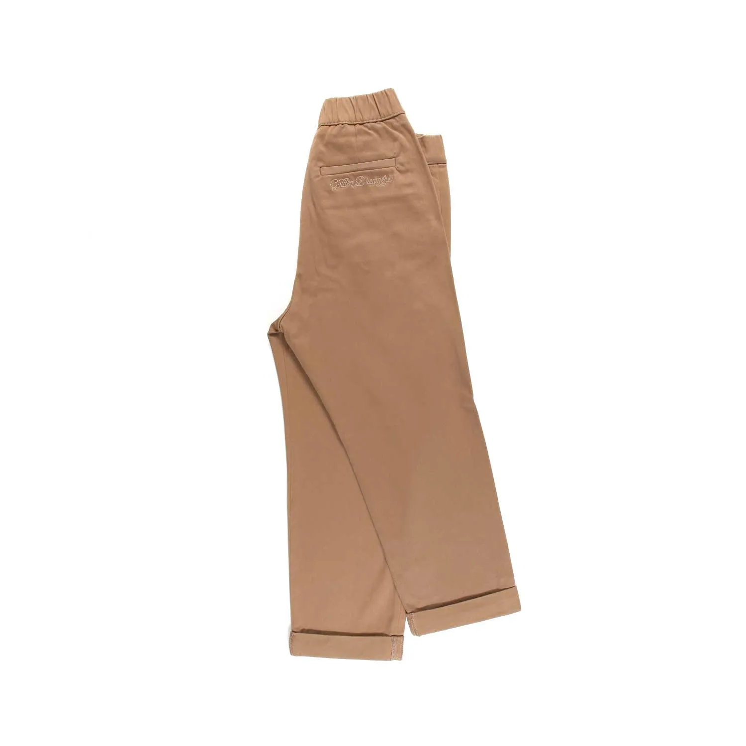 Pantalone Chino Color Cammello Bambino