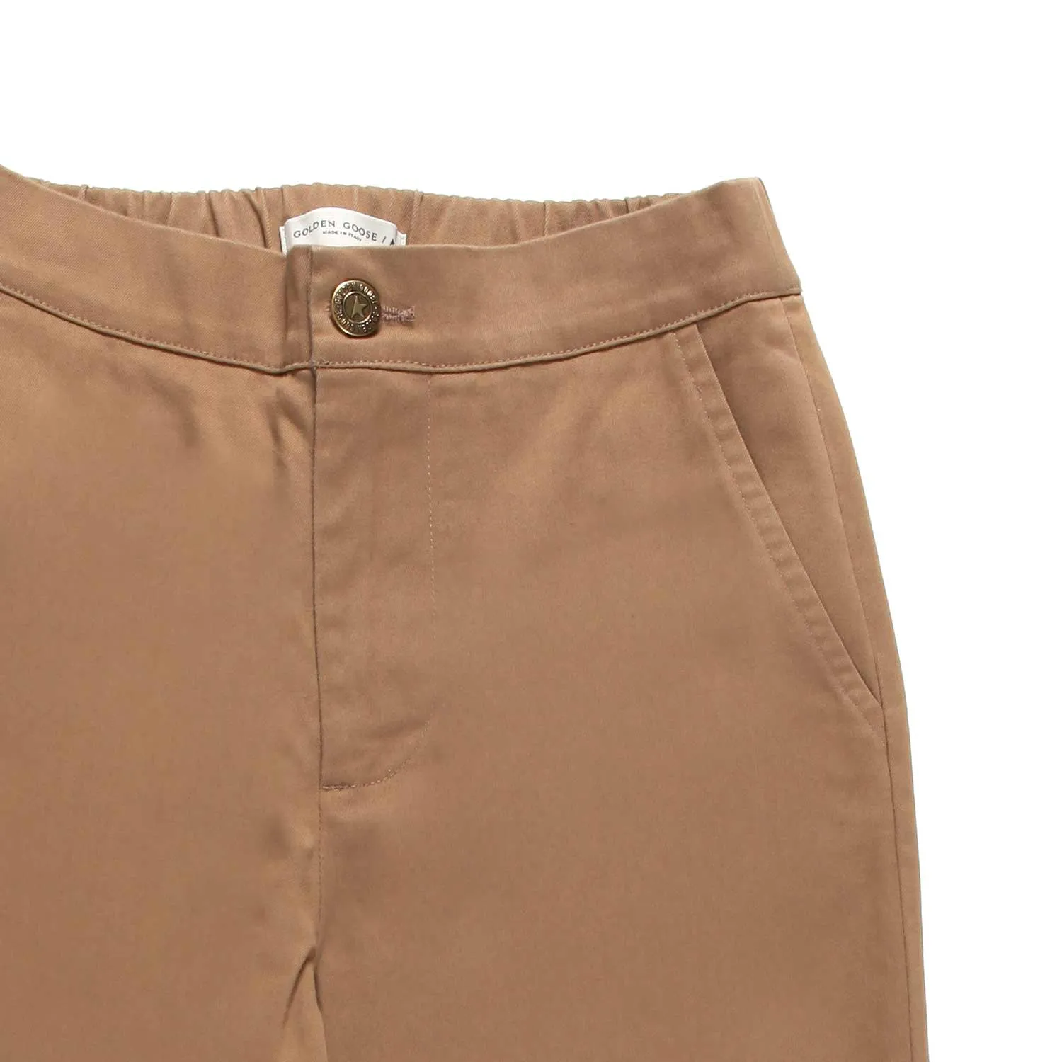 Pantalone Chino Color Cammello Bambino