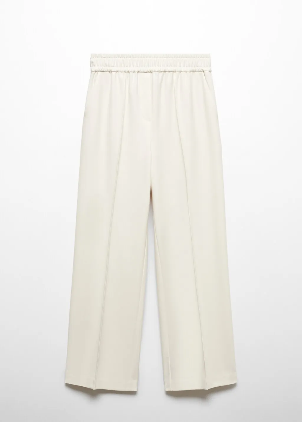 Pantaloni wideleg vita elasticizzata
