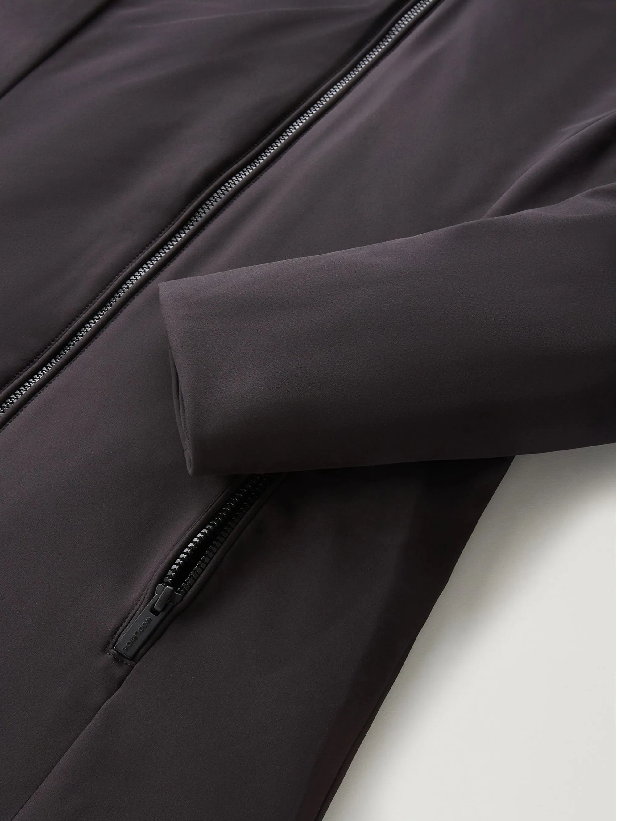 Parka Anti Vento con Cappuccio Firth Nero