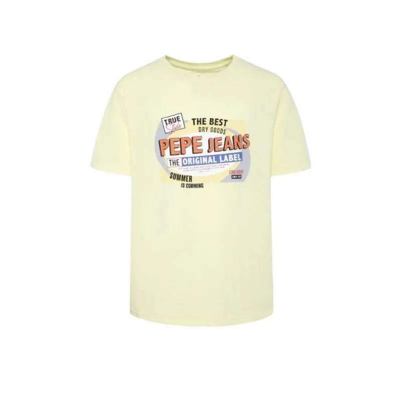 Pepe Jeans Jr Greg T-Shirt Stampa Vintage Bimbo