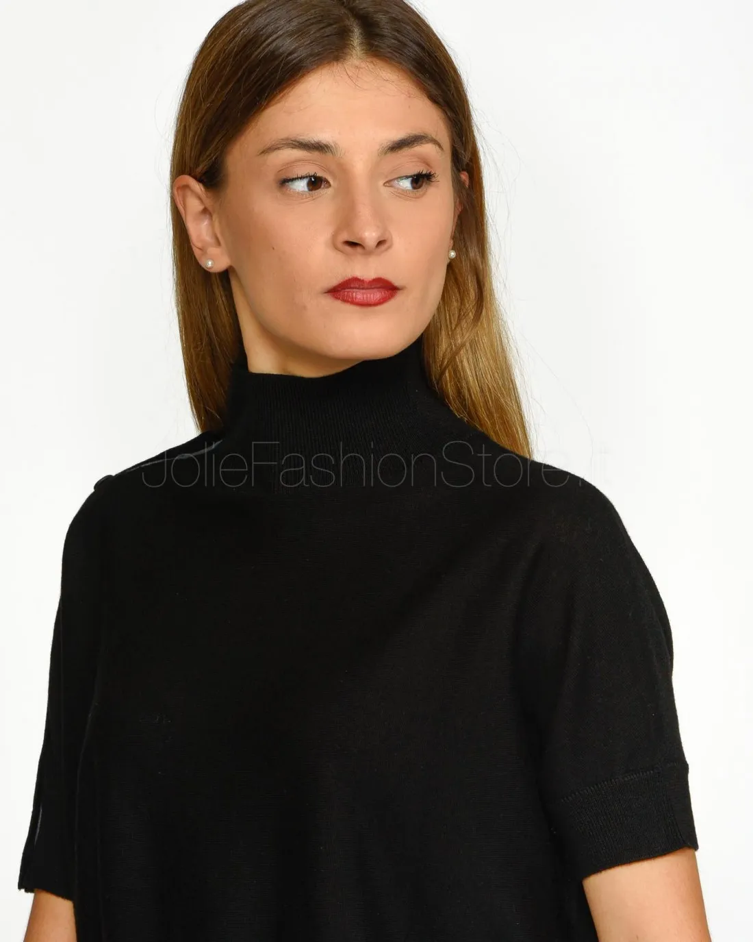 ---------------  ---------------  ---------------  ---------------  --------------Pinko BEVERINO SWEATER 100% WOOL BLACK LIMOUSI