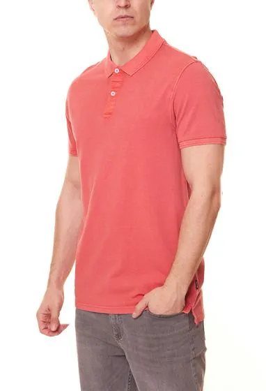 Polo da uomo ONLY & SONS Travis Slim Washed Polo 22021769 Rosso