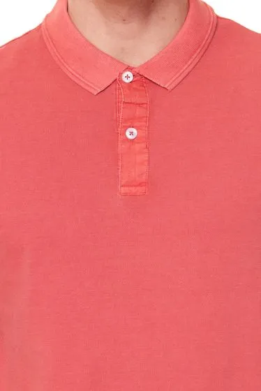 Polo da uomo ONLY & SONS Travis Slim Washed Polo 22021769 Rosso