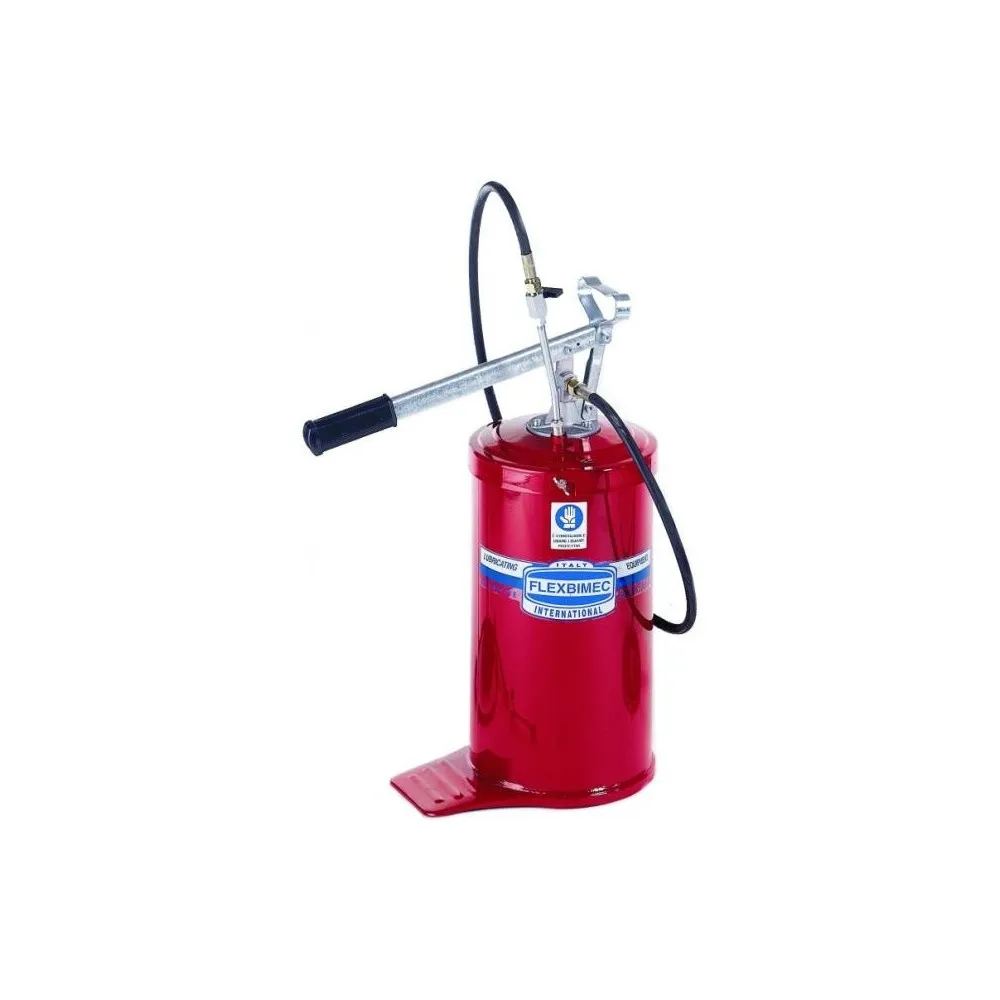 Pompa per grasso a barile da 16 kg completa di tubo flessibile 1/4