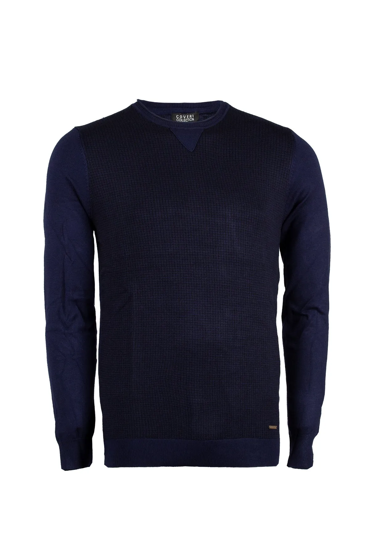 Pullover girocollo con stampa all over