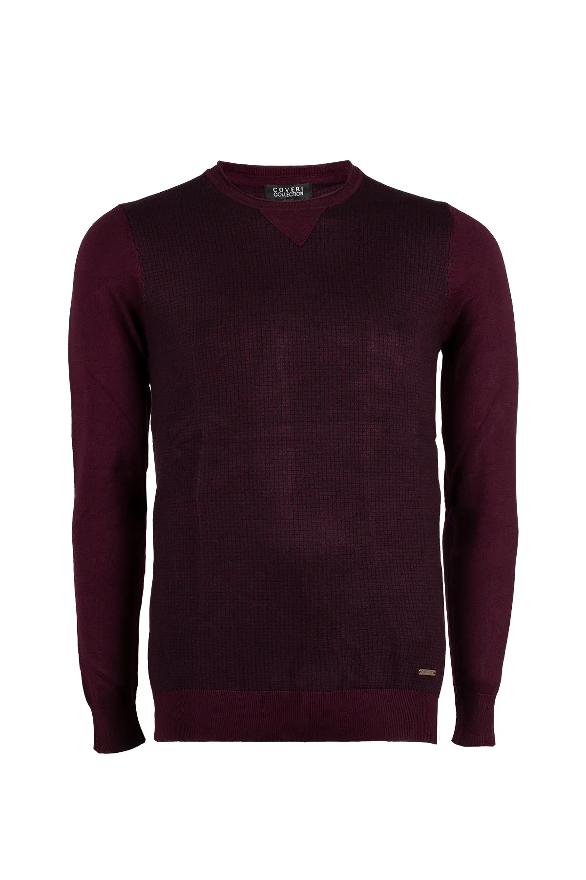 Pullover girocollo con stampa all over