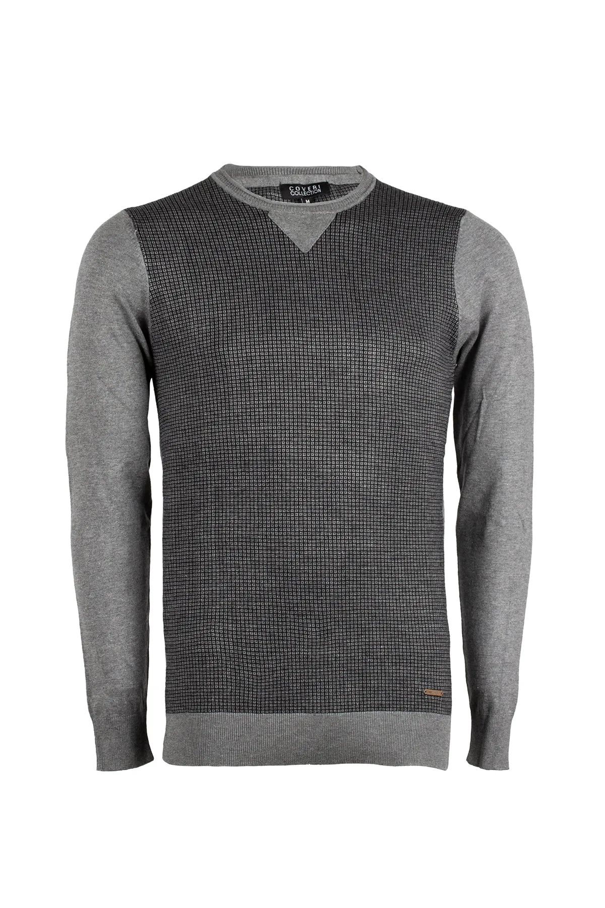 Pullover girocollo con stampa all over