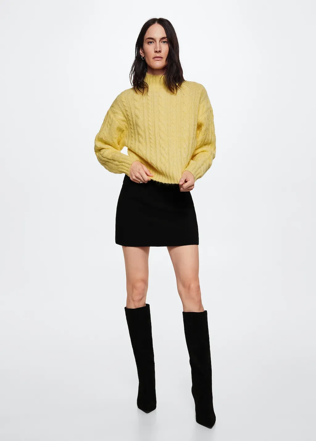 Pullover trecce collo perkins