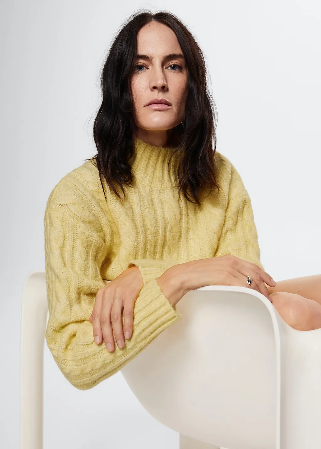 Pullover trecce collo perkins