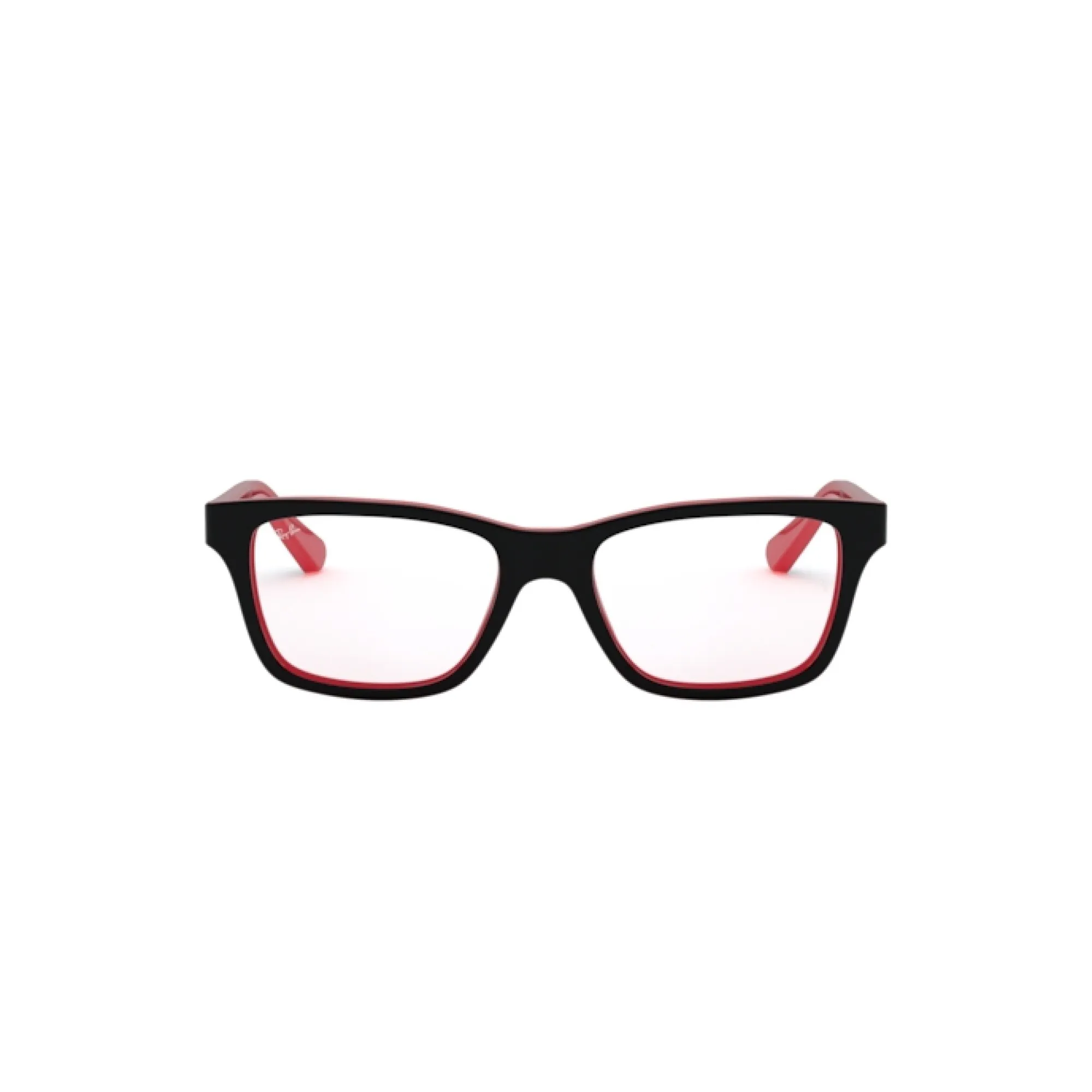   Ray-Ban Junior RY 1536 - 3573 Superiore Nero Su Rosso | Occhiale Da Vista Bambino Unisex 
