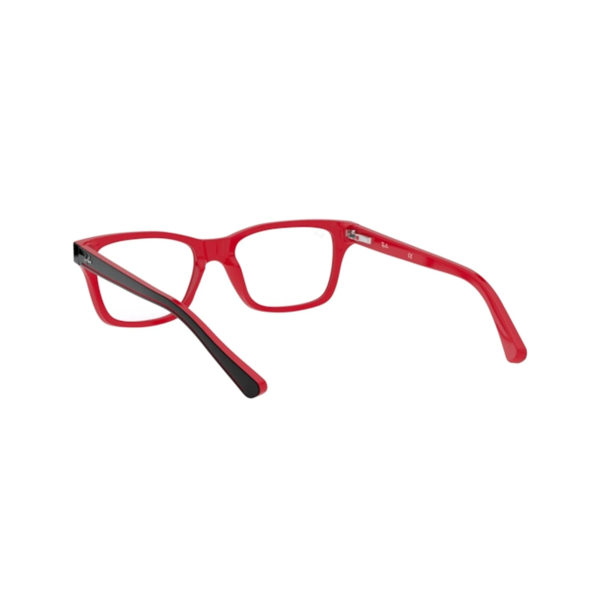   Ray-Ban Junior RY 1536 - 3573 Superiore Nero Su Rosso | Occhiale Da Vista Bambino Unisex 