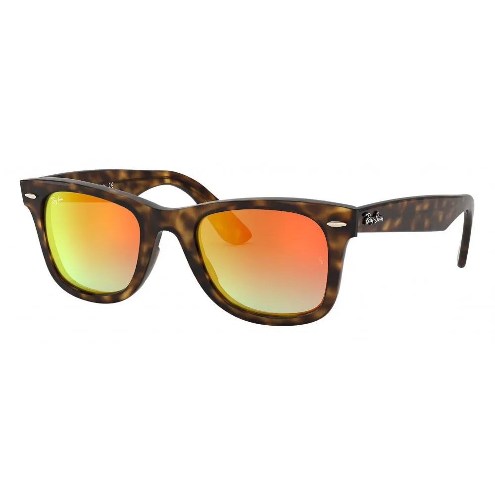 Ray-Ban - RB4340 710/4W - Original Wayfarer Ease - Tartaruga - Lente Arancio Gradient Flash - Occhiali da Sole - Ray-Ban Eyewear