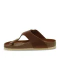 Sandalo basso Birkenstock GIZEH BIG BUCKLE in pelle cuoio