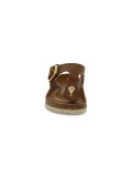Sandalo basso Birkenstock GIZEH BIG BUCKLE in pelle cuoio