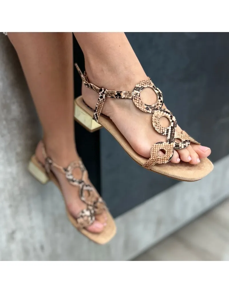 SANDALO ORIANA SNAKE STONE